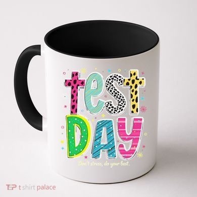 Its Test Day Preppy Teacher Dont Stress Do Your Best Coffee Mug