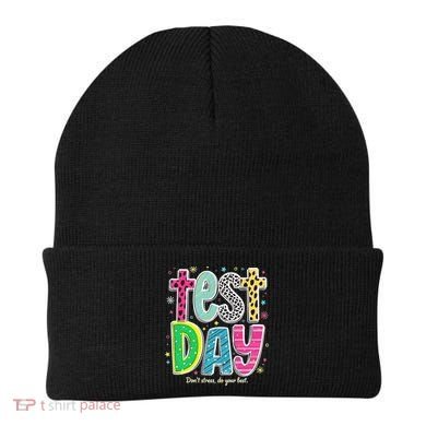 Its Test Day Preppy Teacher Dont Stress Do Your Best Beanie
