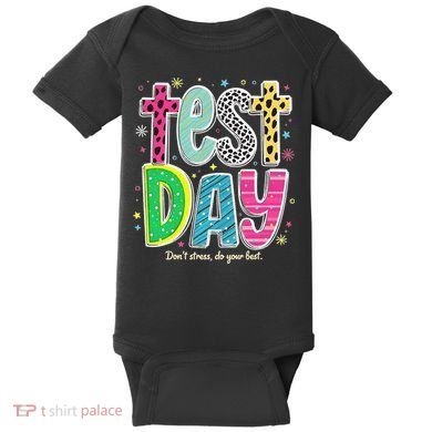Its Test Day Preppy Teacher Dont Stress Do Your Best Baby Bodysuit