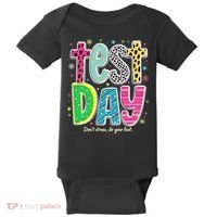 Its Test Day Preppy Teacher Dont Stress Do Your Best Baby Bodysuit thumb 0