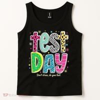 Its Test Day Preppy Teacher Dont Stress Do Your Best Tank Top thumb 2