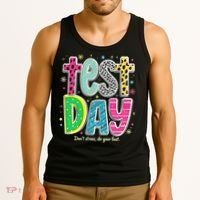 Its Test Day Preppy Teacher Dont Stress Do Your Best Tank Top thumb 3