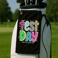 Its Test Day Preppy Teacher Dont Stress Do Your Best Golf Towel thumb 2