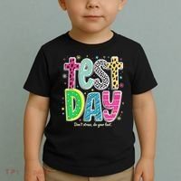 Its Test Day Preppy Teacher Dont Stress Do Your Best Toddler T-Shirt thumb 2