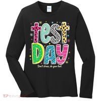 Its Test Day Preppy Teacher Dont Stress Do Your Best Women's Long Sleeve Shirt thumb 0