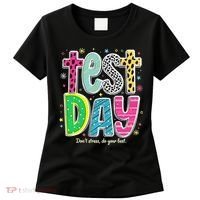 Its Test Day Preppy Teacher Dont Stress Do Your Best Women's T-Shirt thumb 0