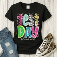 Its Test Day Preppy Teacher Dont Stress Do Your Best Women's T-Shirt thumb 3