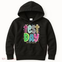 Its Test Day Preppy Teacher Dont Stress Do Your Best Kids Hoodie thumb 0
