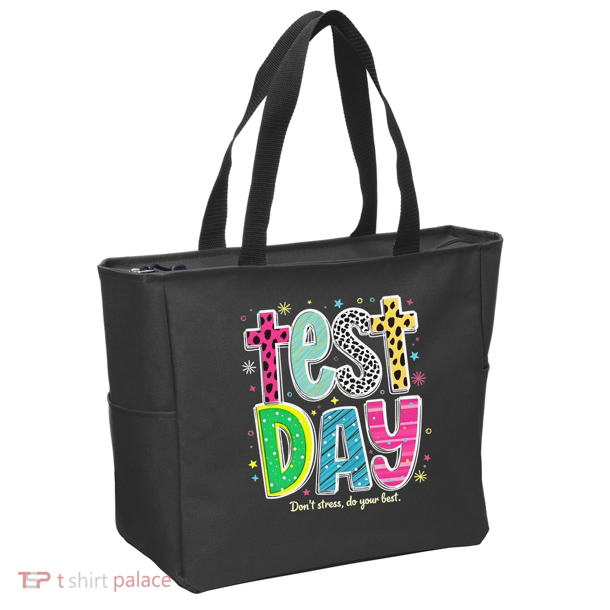 Its Test Day Preppy Teacher Dont Stress Do Your Best Tote Bag