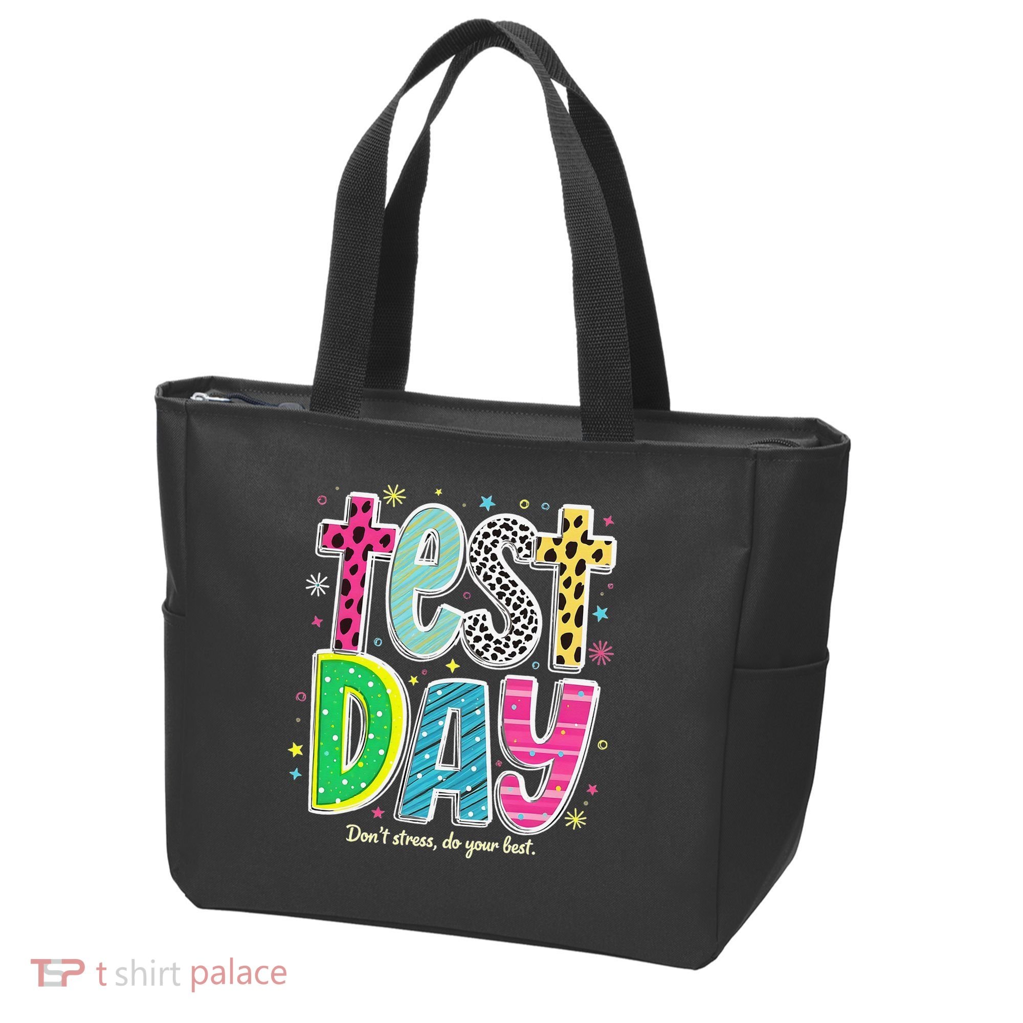 Its Test Day Preppy Teacher Dont Stress Do Your Best Tote Bag