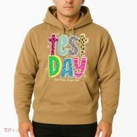 Its Test Day Preppy Teacher Dont Stress Do Your Best Hoodie thumb 2