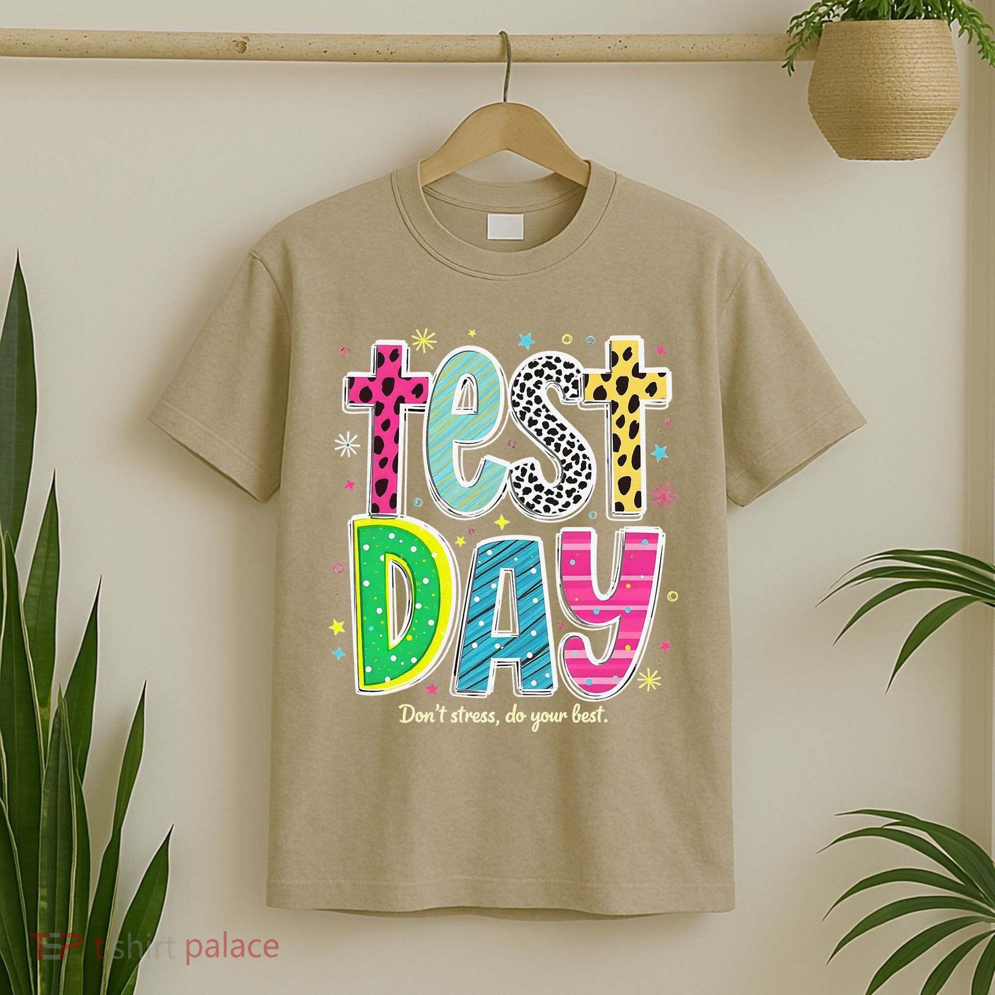 Its Test Day Preppy Teacher Dont Stress Do Your Best T-Shirt