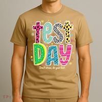 Its Test Day Preppy Teacher Dont Stress Do Your Best T-Shirt thumb 3