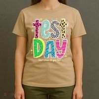 Its Test Day Preppy Teacher Dont Stress Do Your Best T-Shirt thumb 4