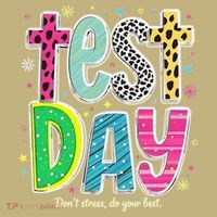 Its Test Day Preppy Teacher Dont Stress Do Your Best Mousepad thumb 1