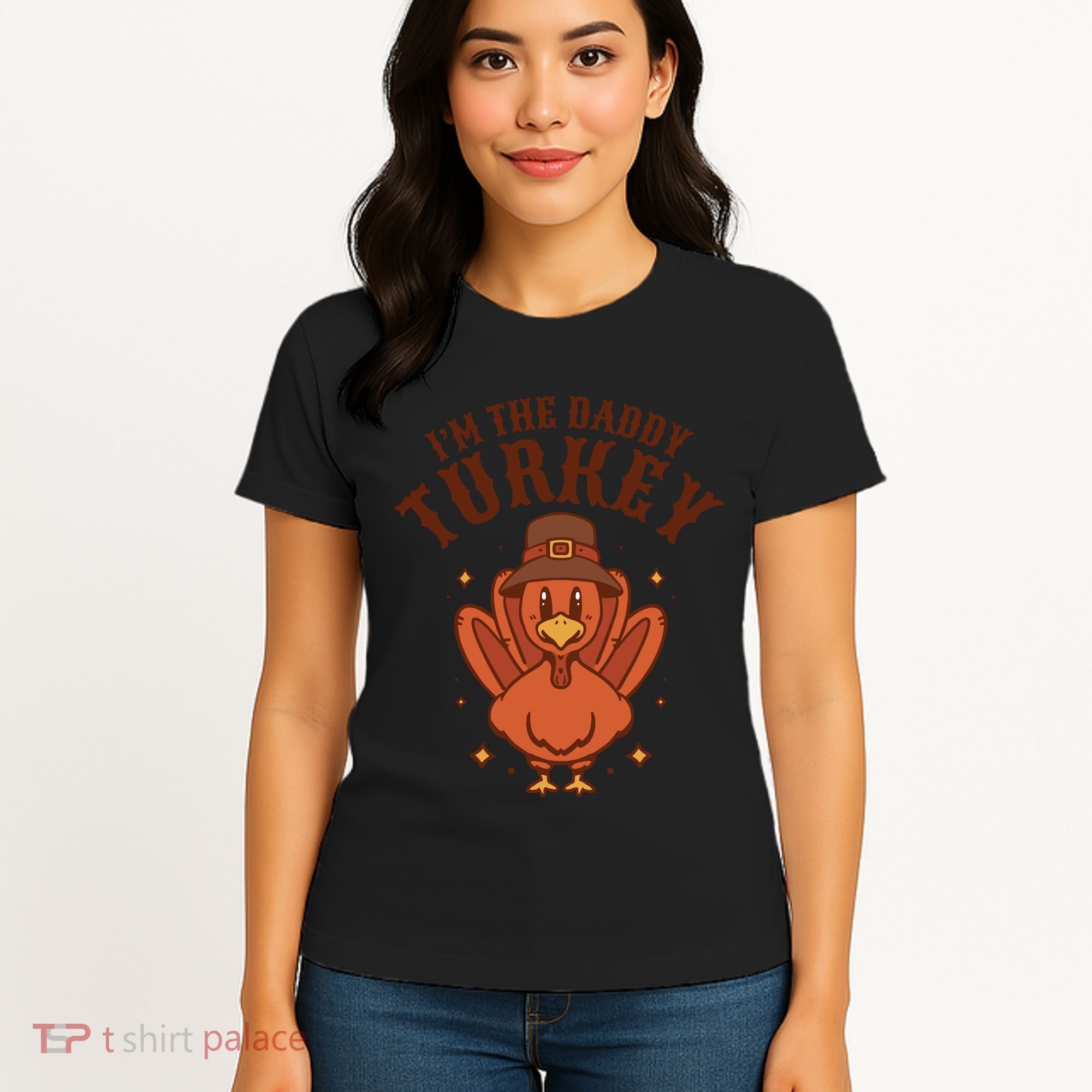 I'm The Daddy Turkey Festive Thanksgiving Women's T-Shirt