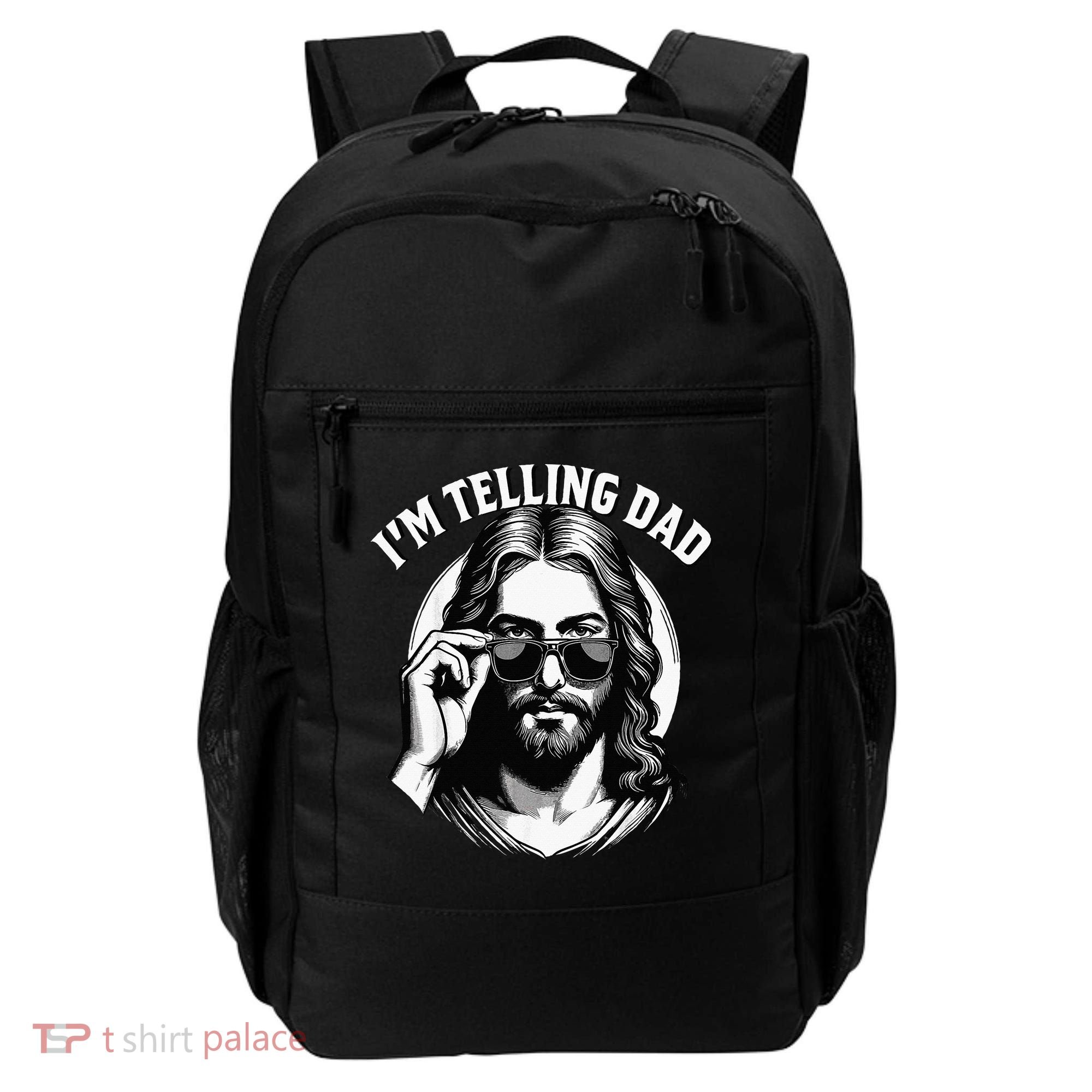 IM Telling Dad Funny Religious Christian Jesus Meme Backpack