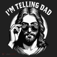 IM Telling Dad Funny Religious Christian Jesus Meme Beanie thumb 2