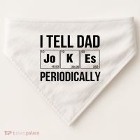 I Tell Dad Jokes Periodically USA-Made Doggie Bandana thumb 0
