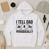 I Tell Dad Jokes Periodically Hoodie thumb 3