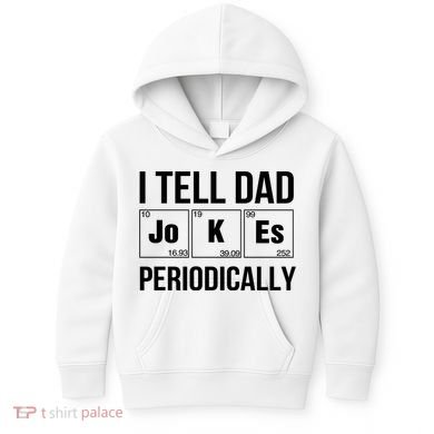 I Tell Dad Jokes Periodically Kids Hoodie
