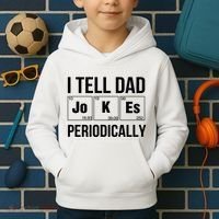 I Tell Dad Jokes Periodically Kids Hoodie thumb 2