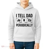 I Tell Dad Jokes Periodically Kids Hoodie thumb 4