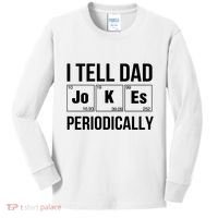 I Tell Dad Jokes Periodically Kids Long Sleeve Shirt thumb 0