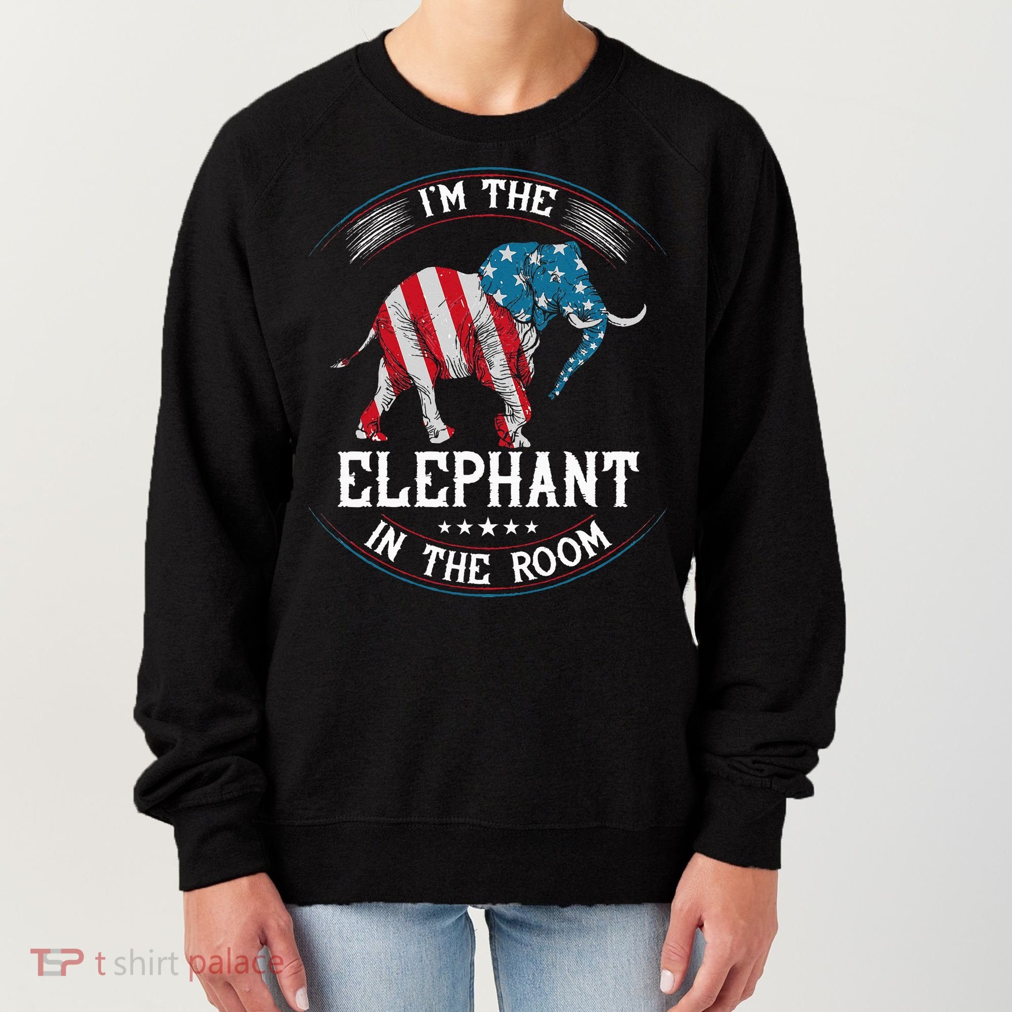 Im The Elephant In The Room Republica Conservative Women's Sweatshirt