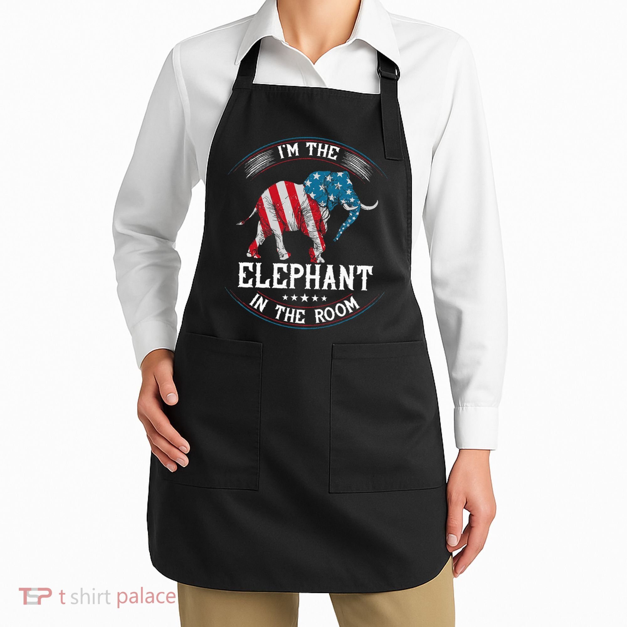 Im The Elephant In The Room Republica Conservative Apron