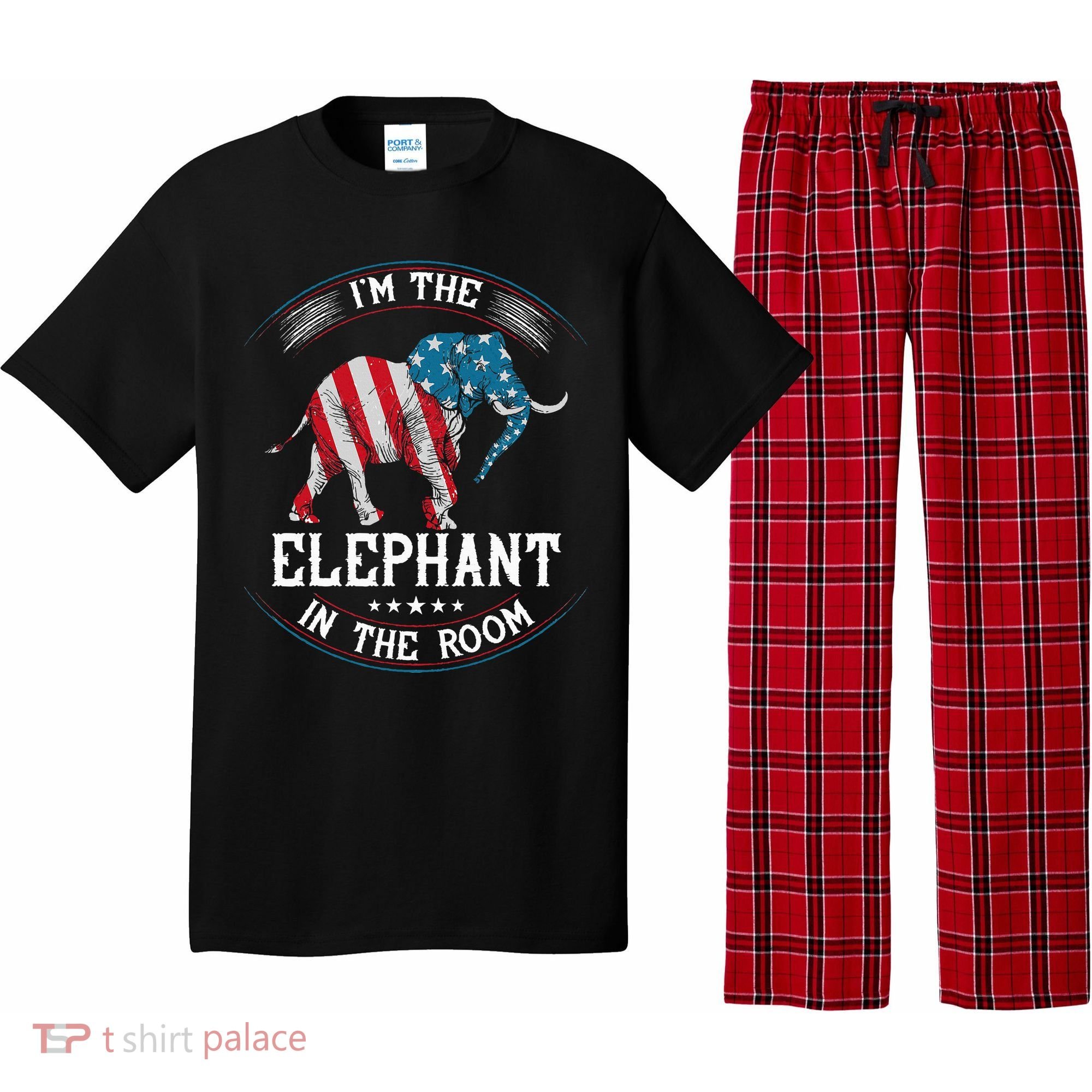 Im The Elephant In The Room Republica Conservative Pajama Set
