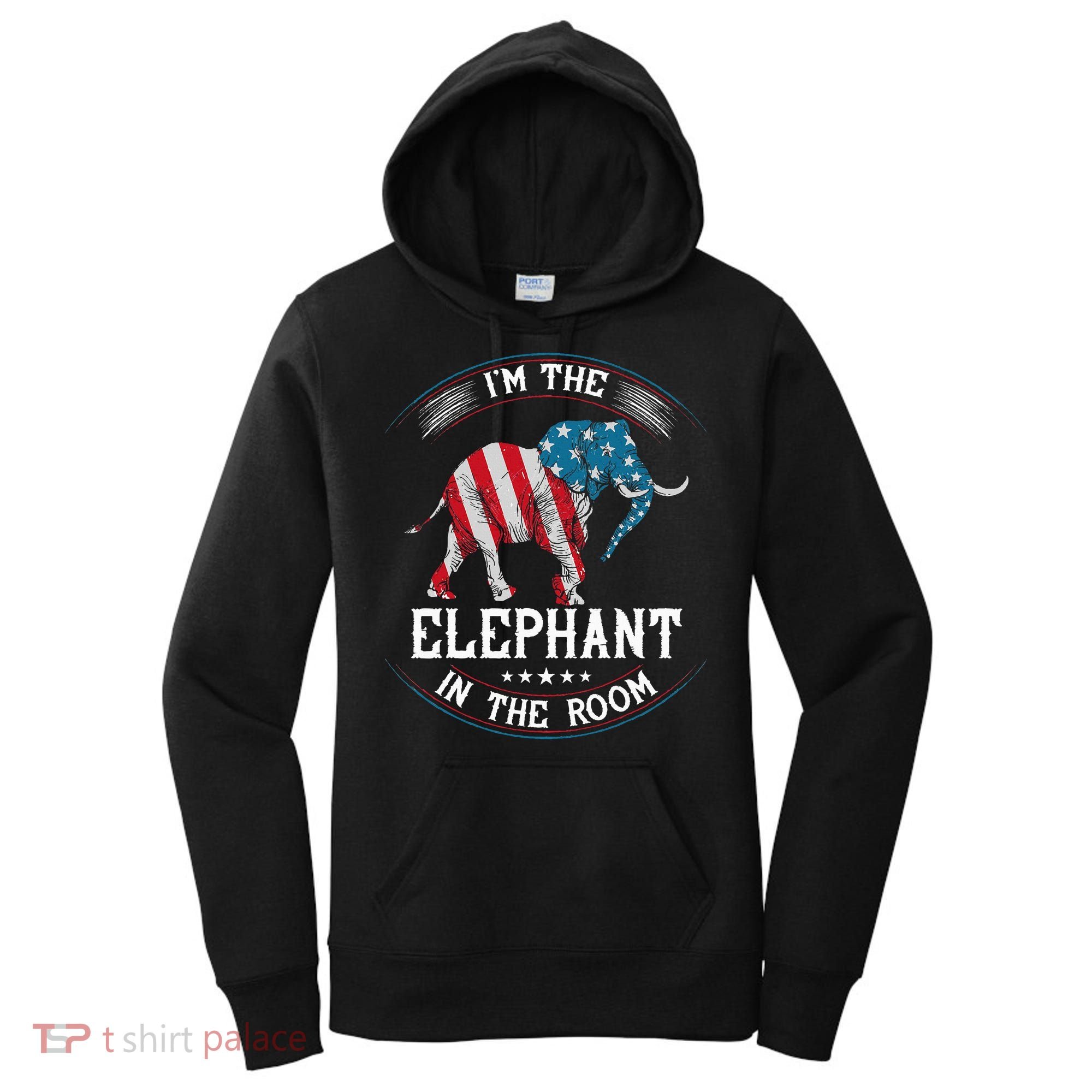 Im The Elephant In The Room Republica Conservative Women's Hoodie