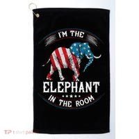 Im The Elephant In The Room Republica Conservative Golf Towel thumb 0