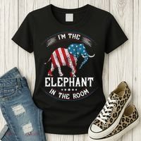 Im The Elephant In The Room Republica Conservative Women's T-Shirt thumb 3