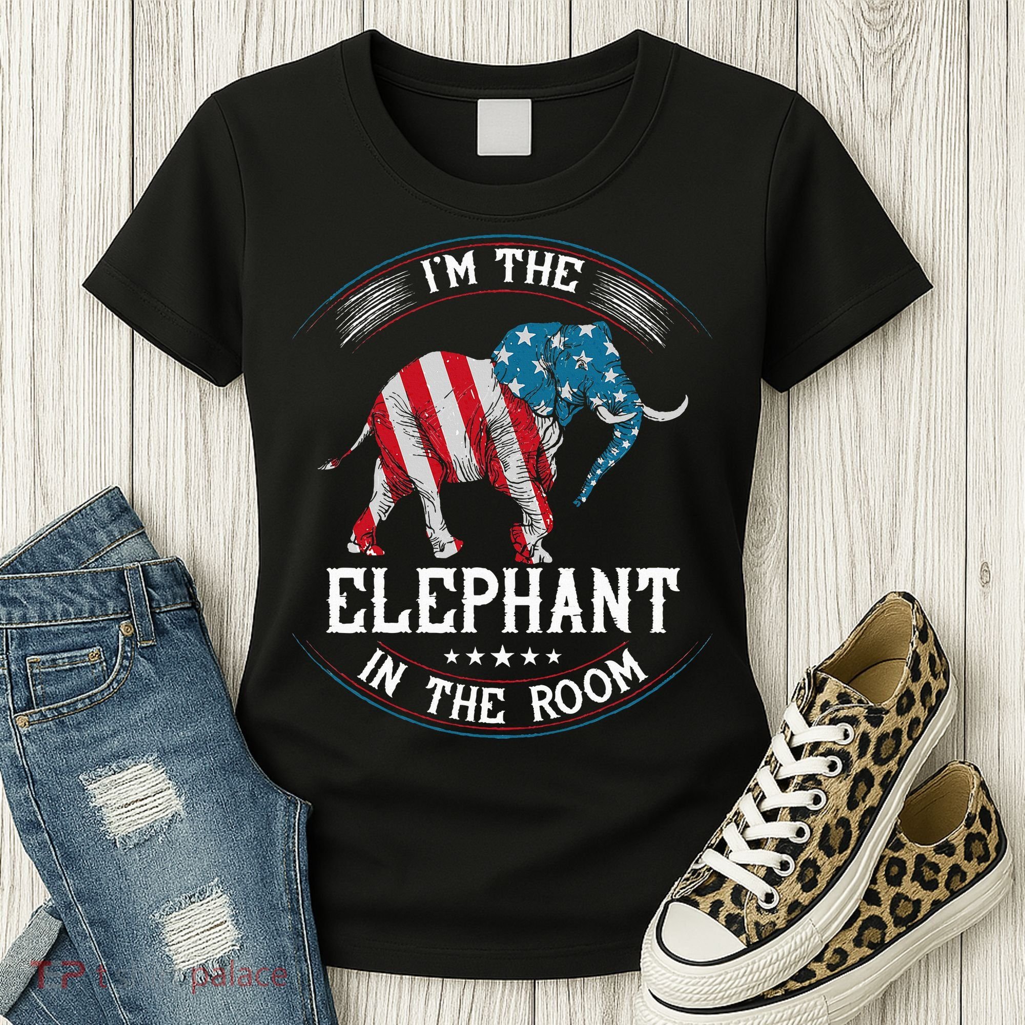 Im The Elephant In The Room Republica Conservative Women's T-Shirt
