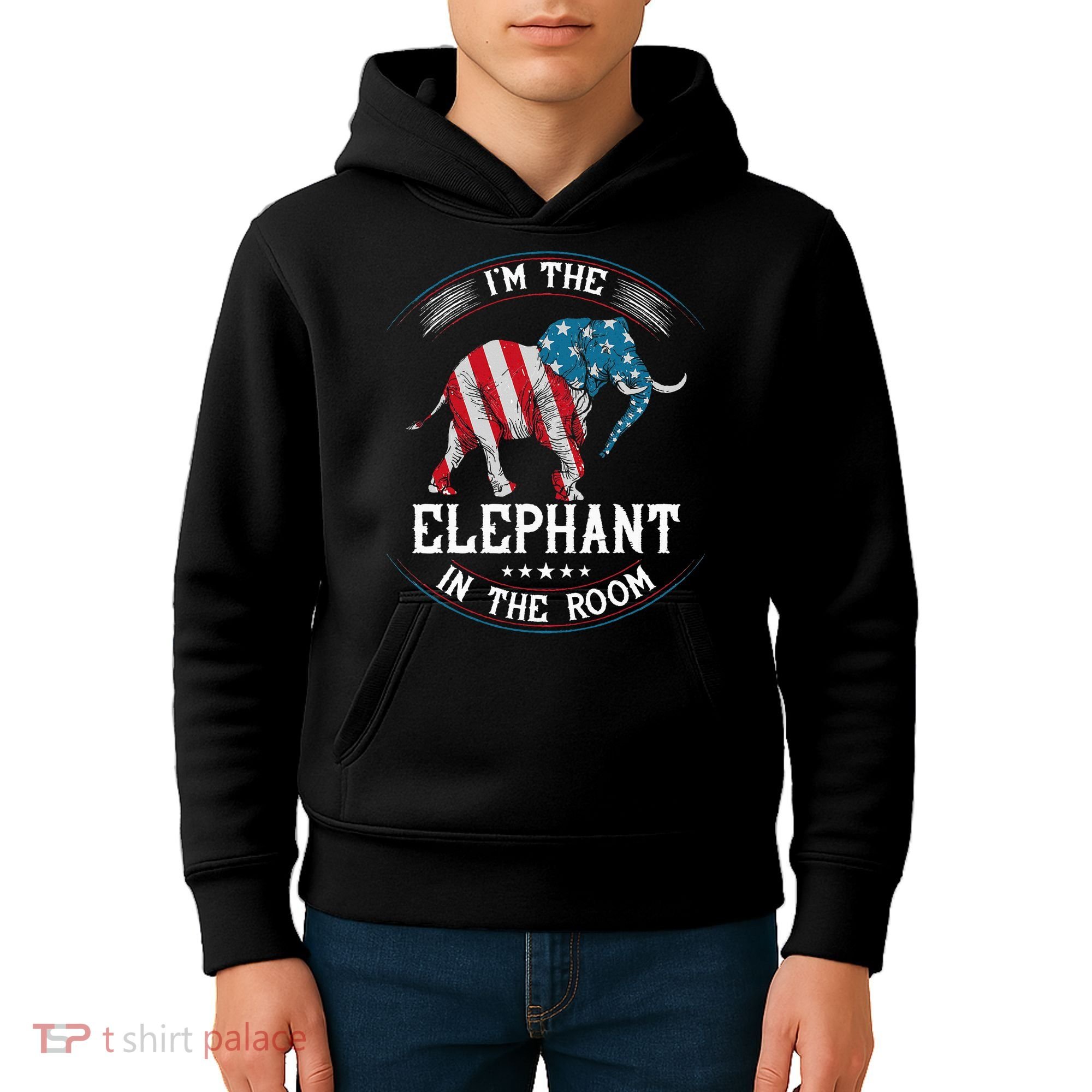 Im The Elephant In The Room Republica Conservative Kids Hoodie