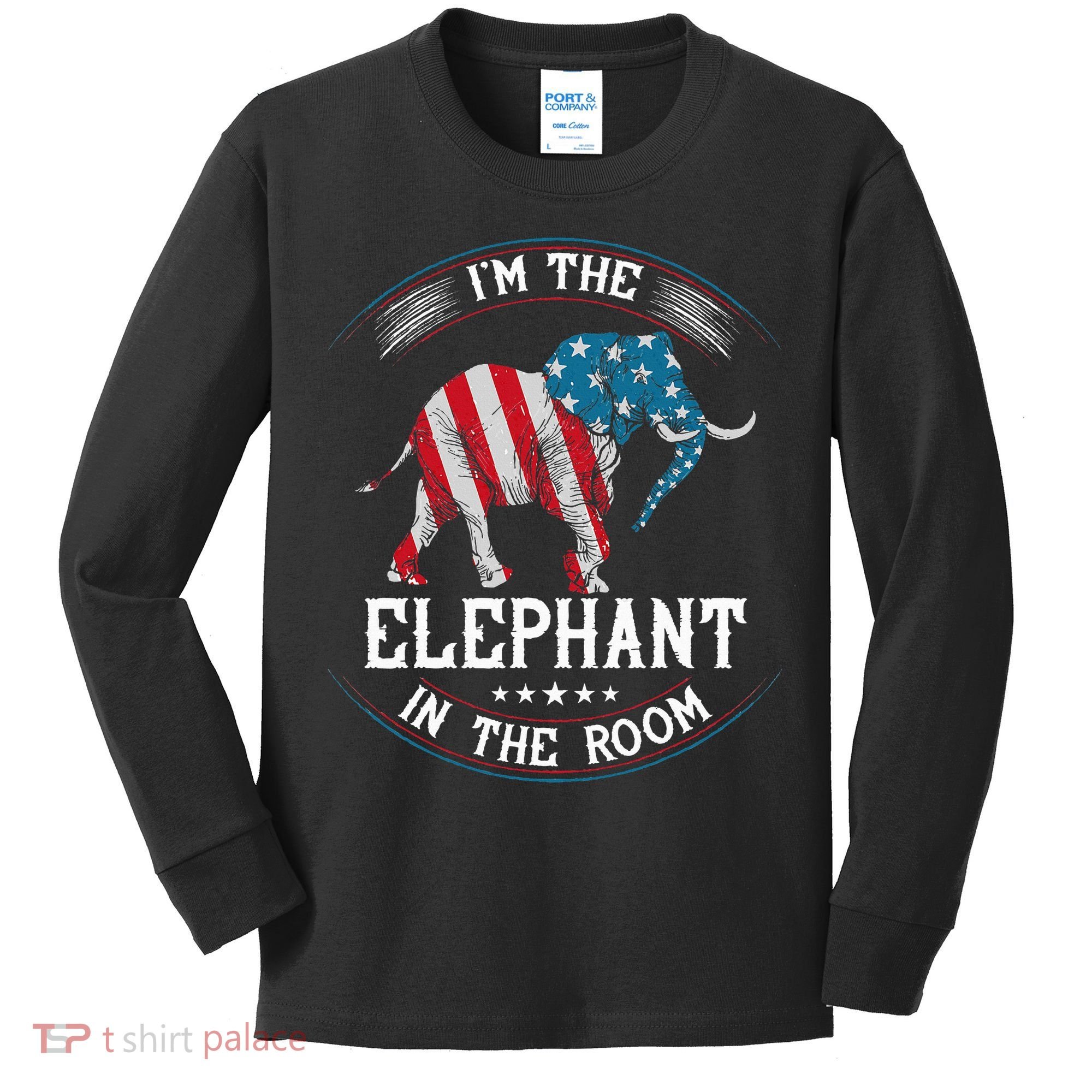 Im The Elephant In The Room Republica Conservative Kids Long Sleeve Shirt