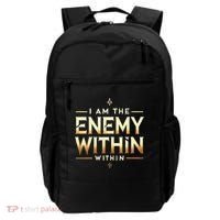 I´M The Enemy Within Bold Motivational Statement Backpack thumb 0