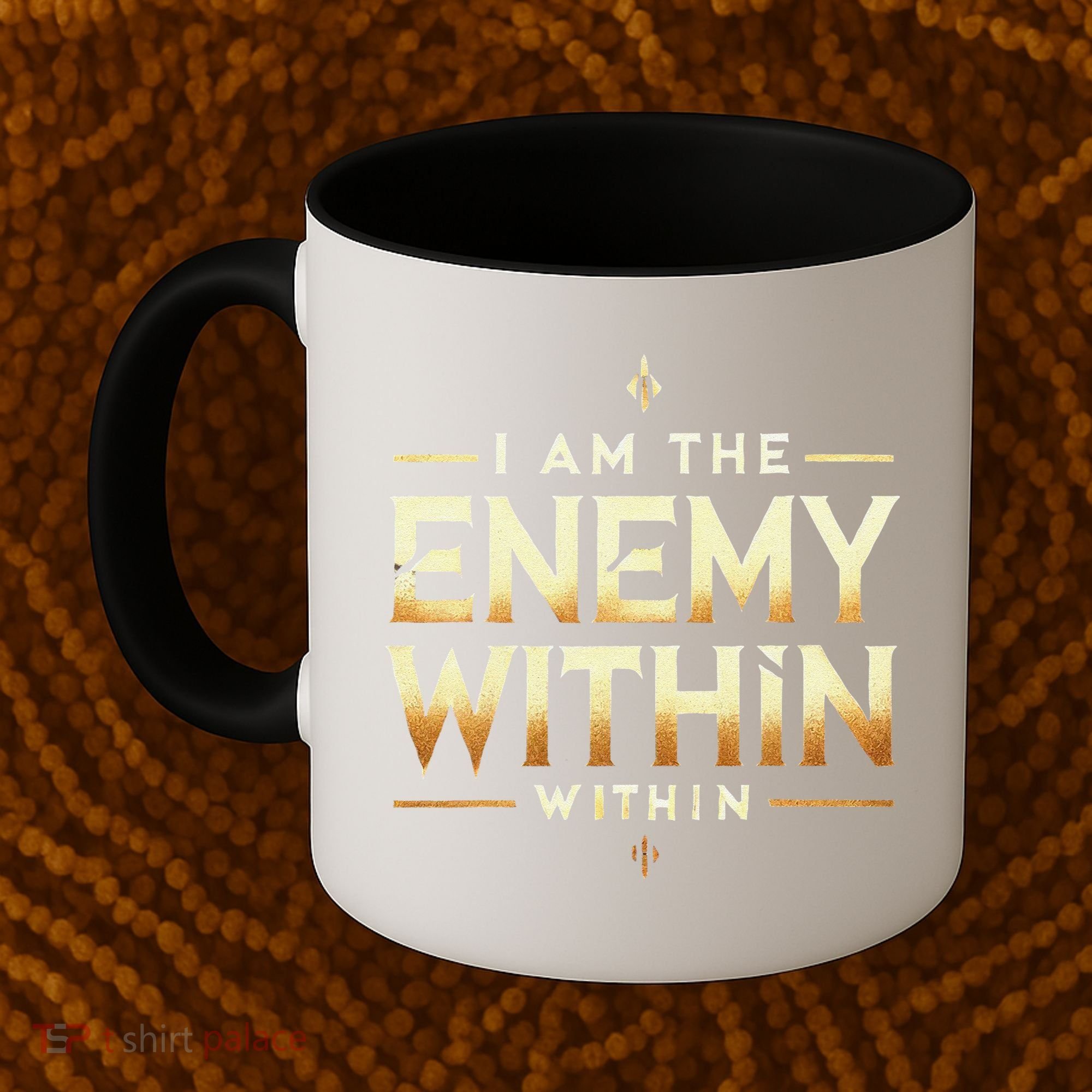 I´M The Enemy Within Bold Motivational Statement Coffee Mug