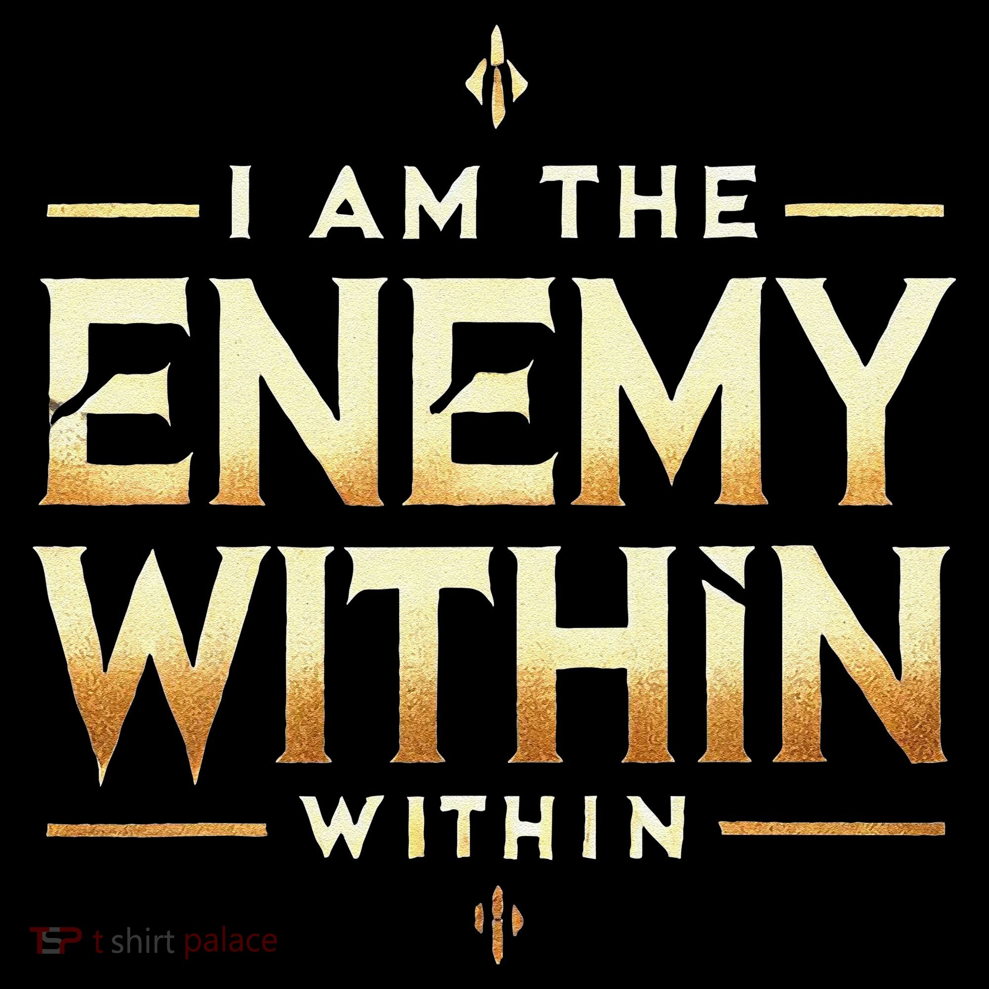 I´M The Enemy Within Bold Motivational Statement Polo