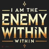 I´M The Enemy Within Bold Motivational Statement Tumbler thumb 3