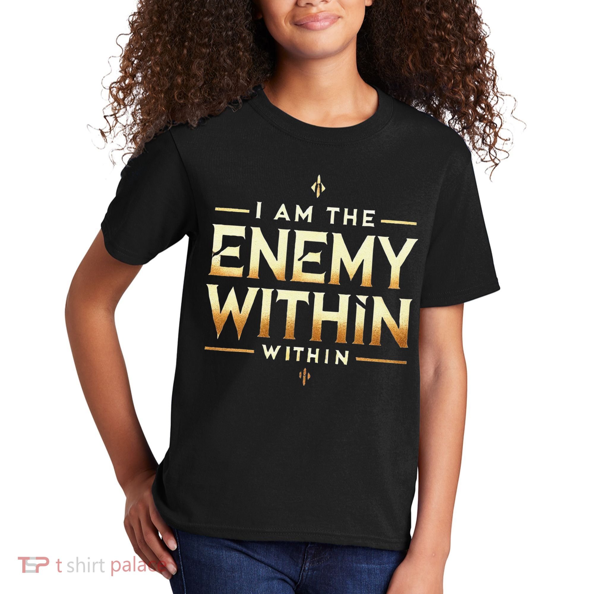 I´M The Enemy Within Bold Motivational Statement Kids T-Shirt