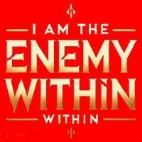I´M The Enemy Within Bold Motivational Statement Santa Hat thumb 1
