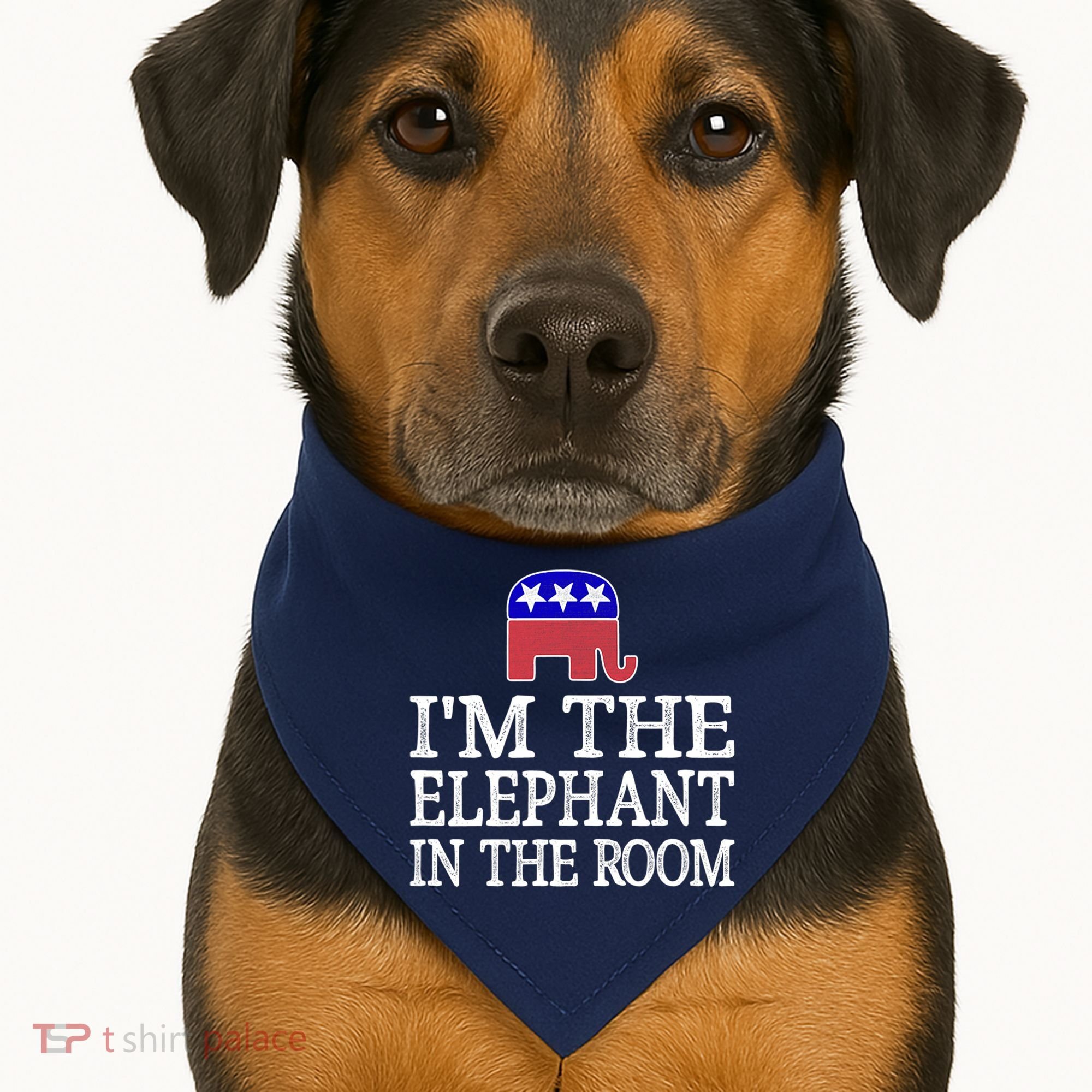I'm The Elephant In The Room Republican Conservative USA-Made Doggie Bandana