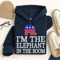 I'm The Elephant In The Room Republican Conservative Hoodie thumb 4