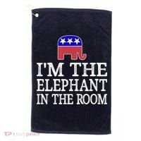 I'm The Elephant In The Room Republican Conservative Golf Towel thumb 0