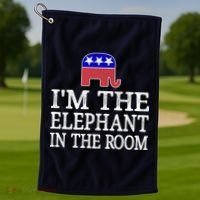 I'm The Elephant In The Room Republican Conservative Golf Towel thumb 1