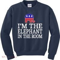I'm The Elephant In The Room Republican Conservative Kids Sweatshirt thumb 0