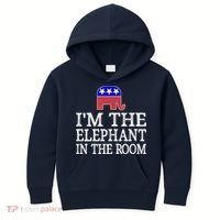 I'm The Elephant In The Room Republican Conservative Kids Hoodie thumb 0