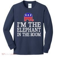 I'm The Elephant In The Room Republican Conservative Kids Long Sleeve Shirt thumb 0